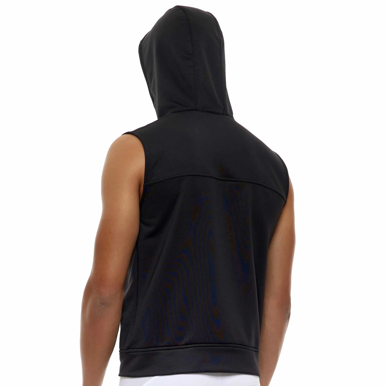 Hoody Sans Manche Diagonal Noir â Image 2