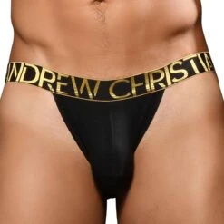 Jock Strap Almost Naked Happy Modal Noir