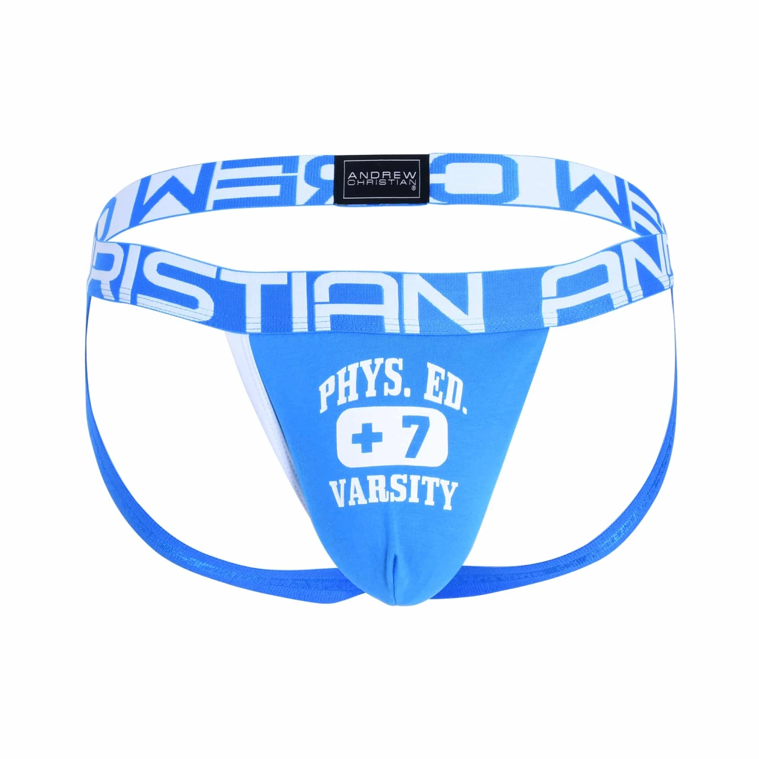 Jock Strap Almost Naked Phys. Ed. Varsity Bleu Electrique â Image 5