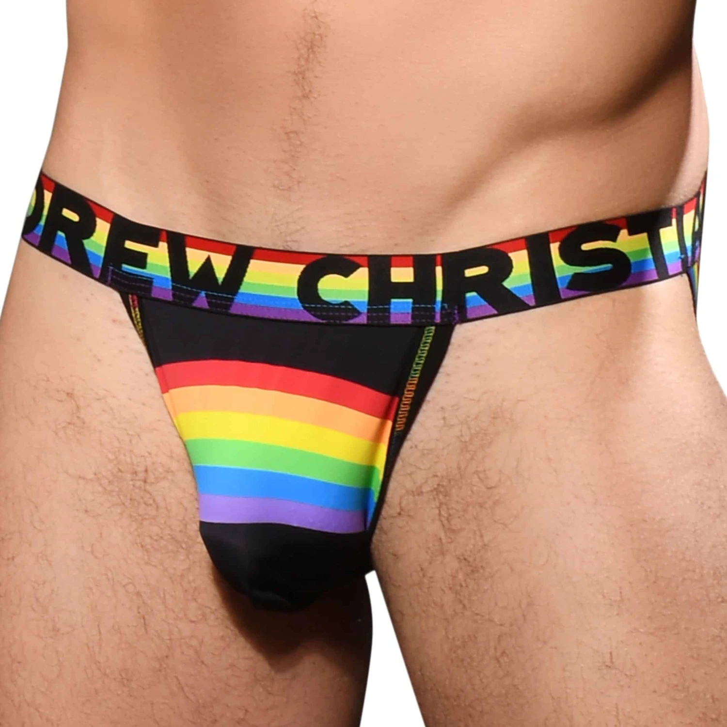 Jock Strap Almost Naked Rainbow Arch Mesh