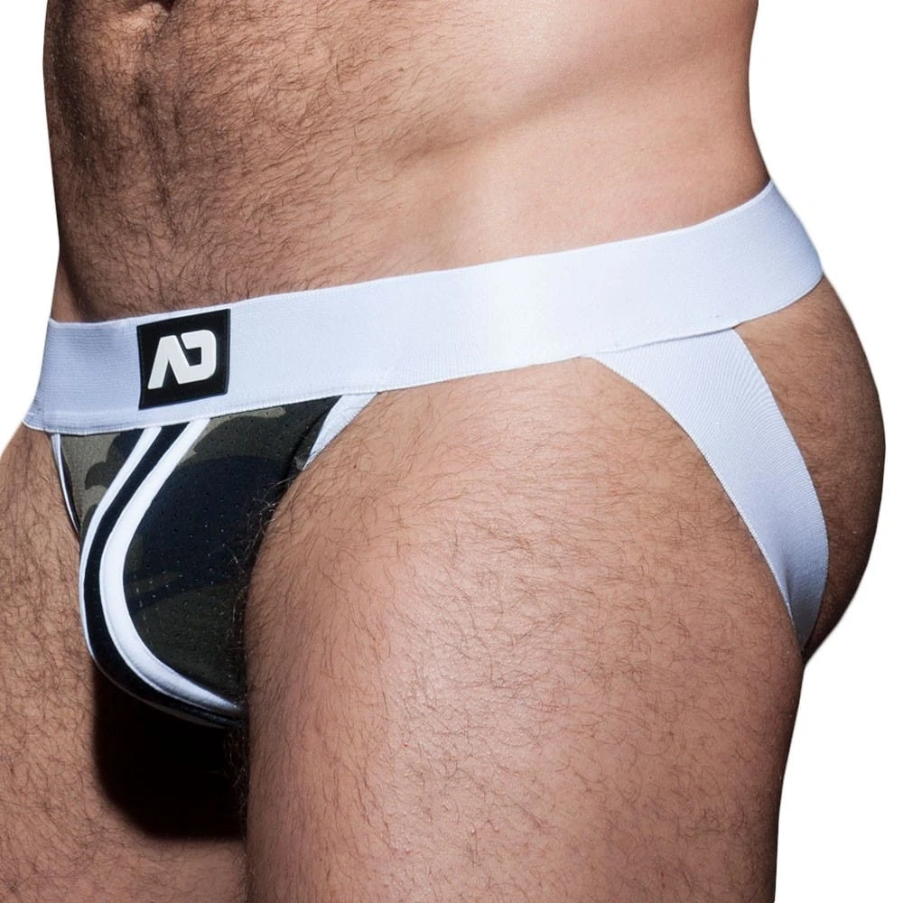 Jock Strap Camo Stripe Fetish Blanc â Image 2