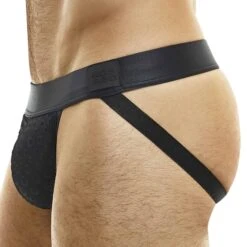 Jock Strap Embossed Dot Noir