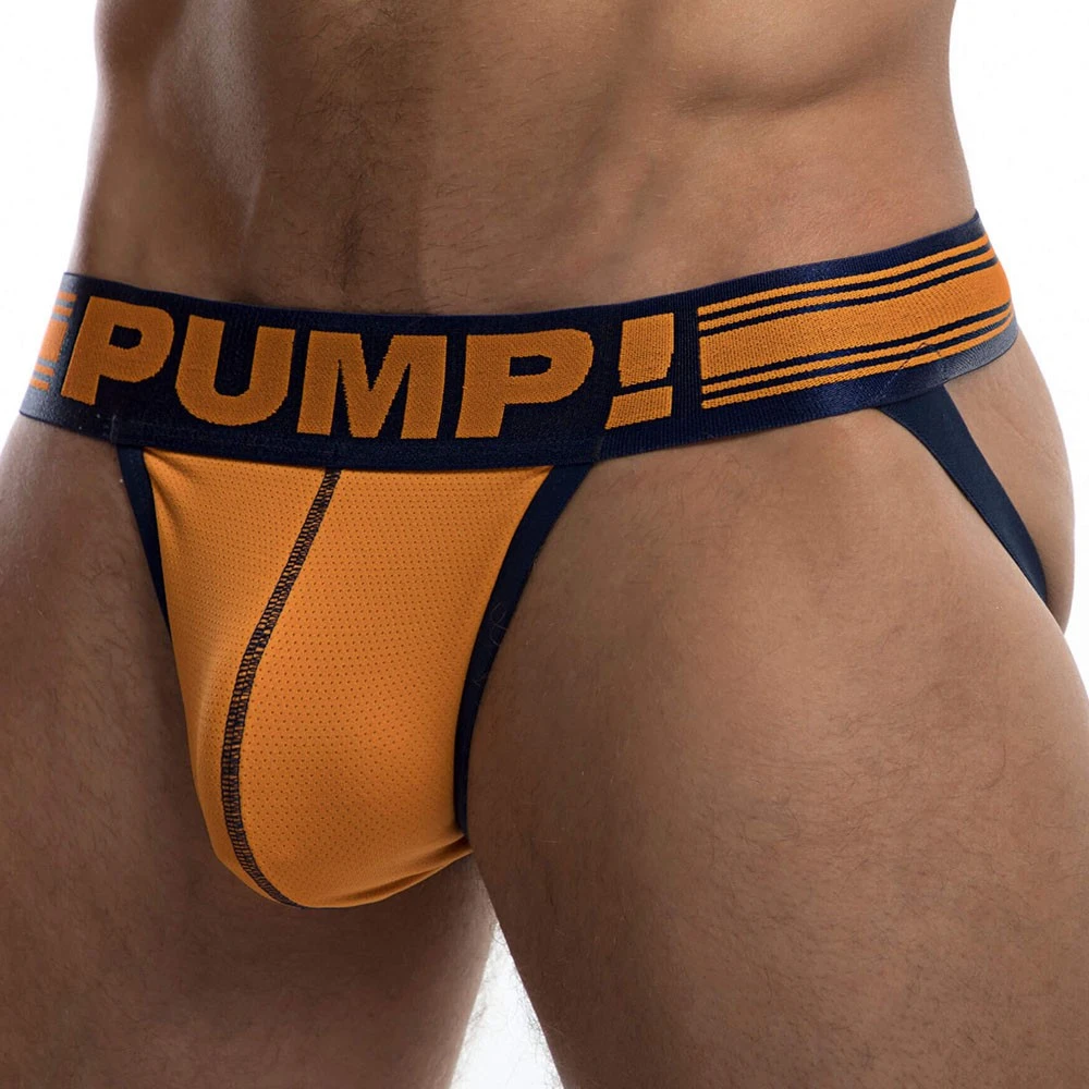 Jock Strap Free-Fit Varsity Orange - Marine â Image 2
