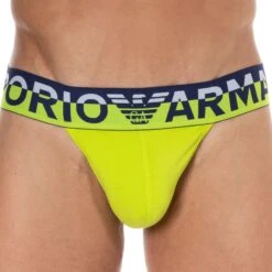 Jock Strap Megalogo Coton Citron Vert