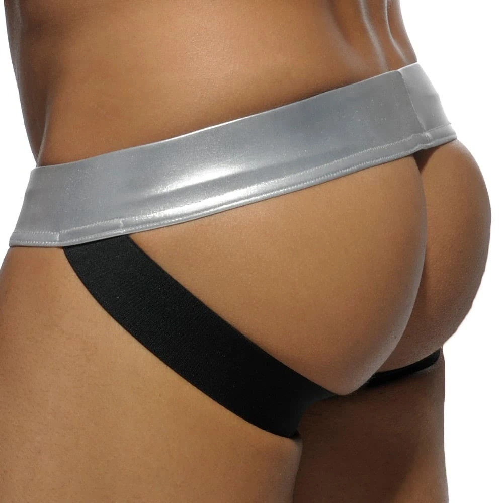 Jock Strap Metallic Argent