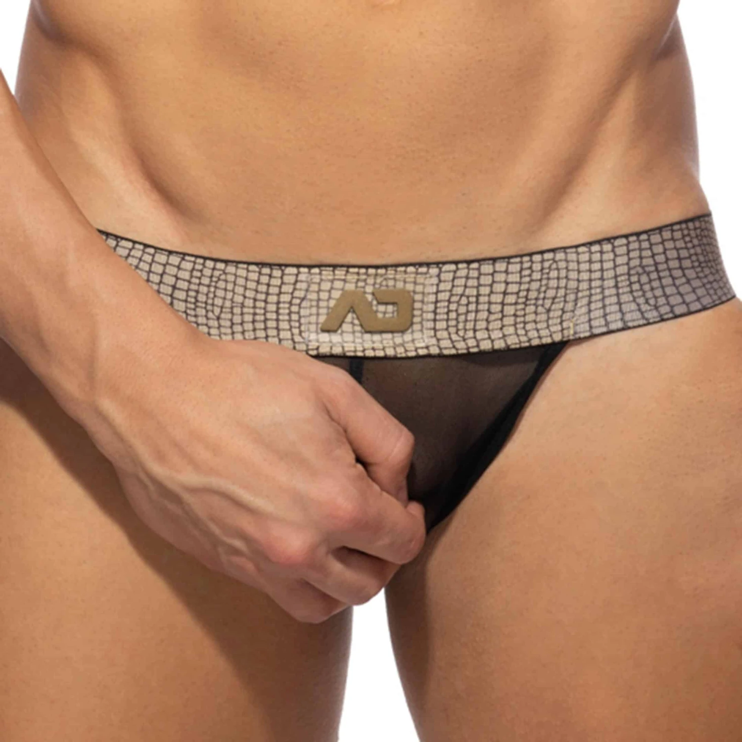 Jock Strap Net Snake Noir - Or â Image 3