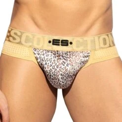 Jock Strap Satin Wild Push Up Léopard