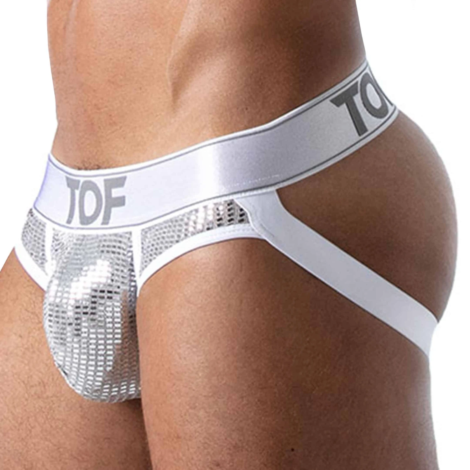 Jock Strap Star Argent