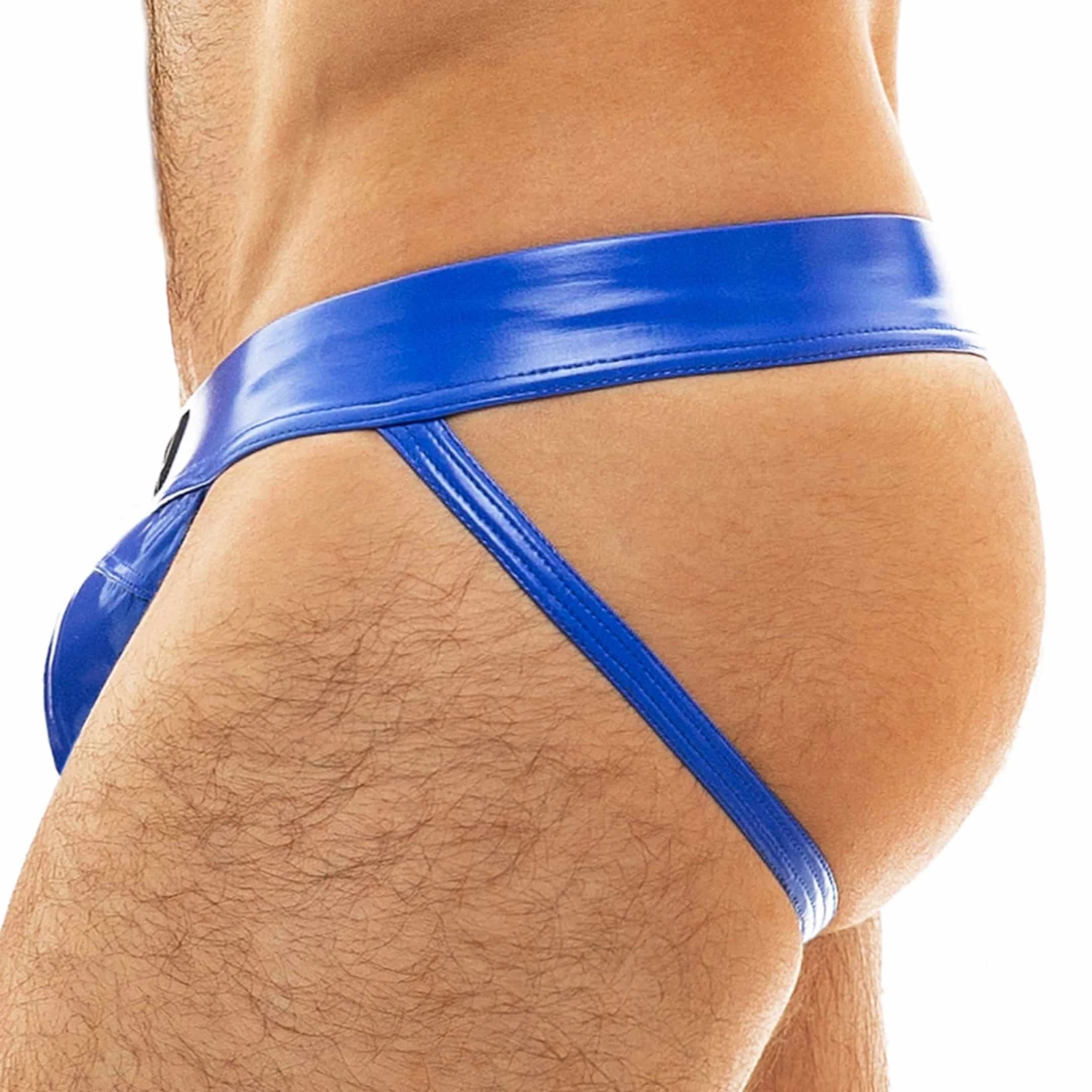 Jock Strap Viral Vinyle Bleu Roi