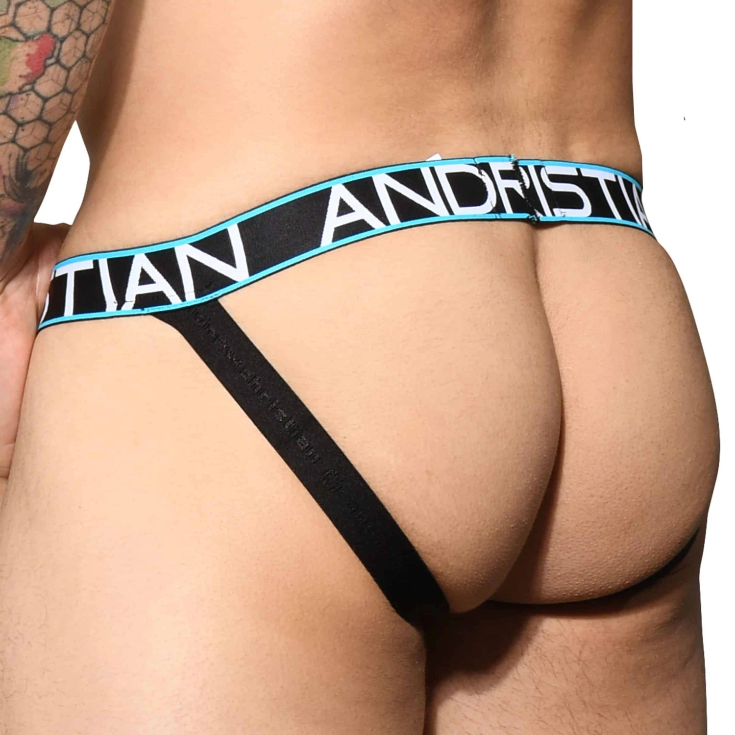 Jockstrap Almost Naked Fly Gris Anthracite