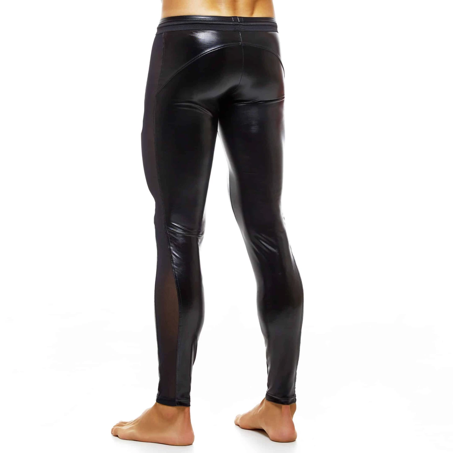 Legging Latex - Voile Noir â Image 2