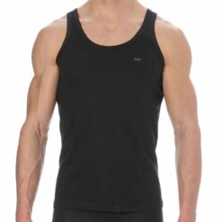 Lot De 2 Débardeurs Pur Coton Noirs