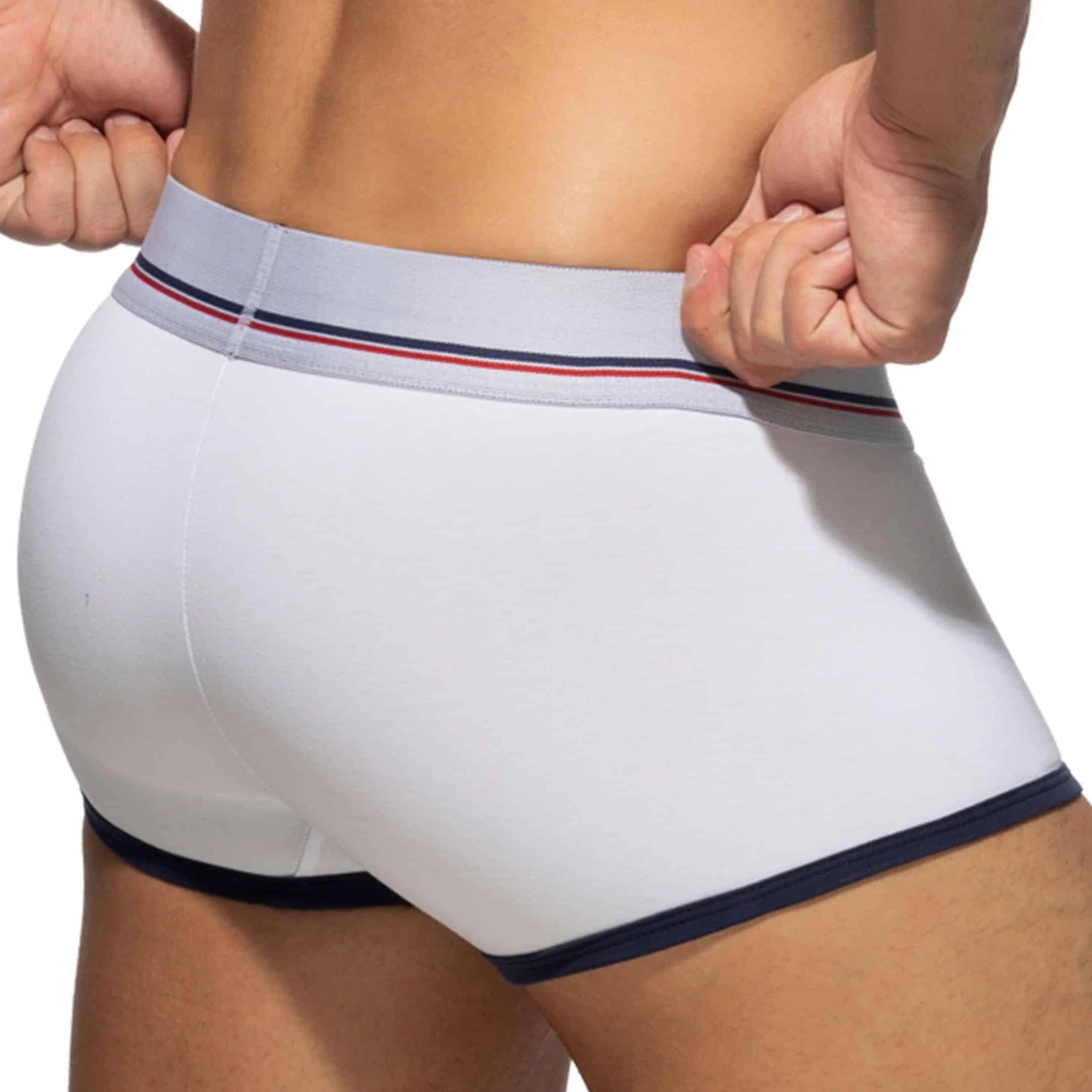 Lot De 3 Shortys Tommy Coton Bleu Marine - Blanc - Rouge â Image 3
