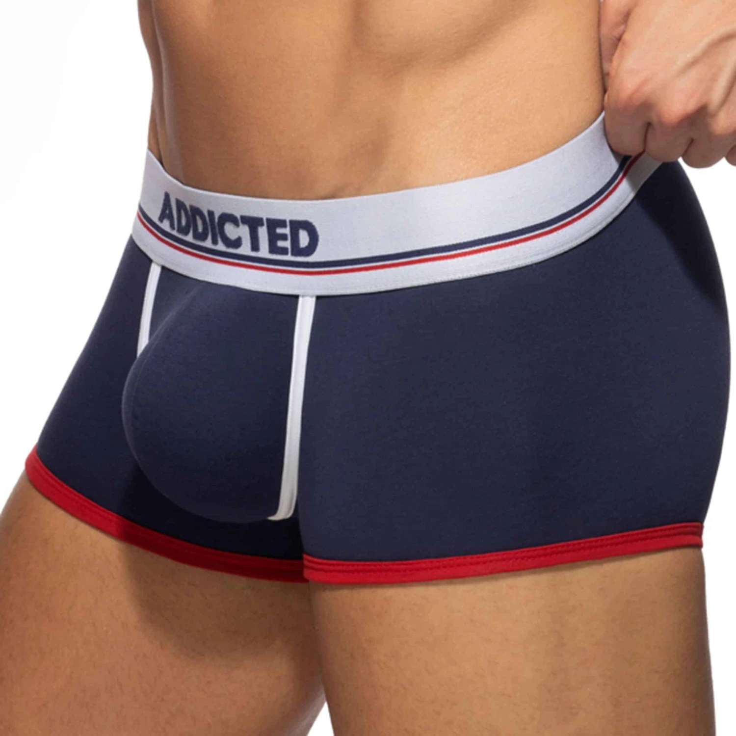 Lot De 3 Shortys Tommy Coton Bleu Marine - Blanc - Rouge â Image 5