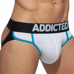 Lot De 3 Jock Straps Second Skin Blanc - Marine - Bleu Roi