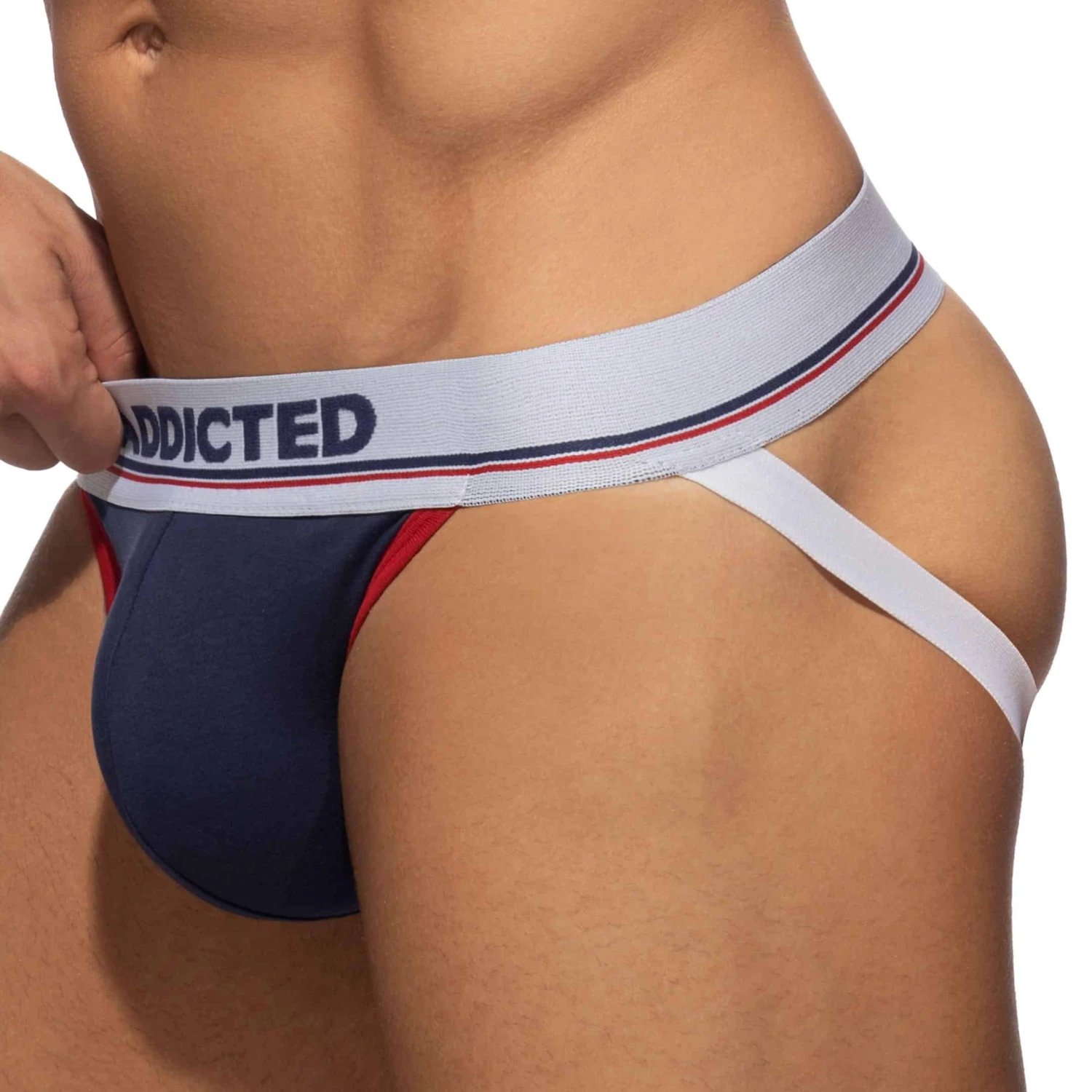 Lot De 3 Jock Straps Tommy Coton Blanc - Bleu Marine - Rouge â Image 2