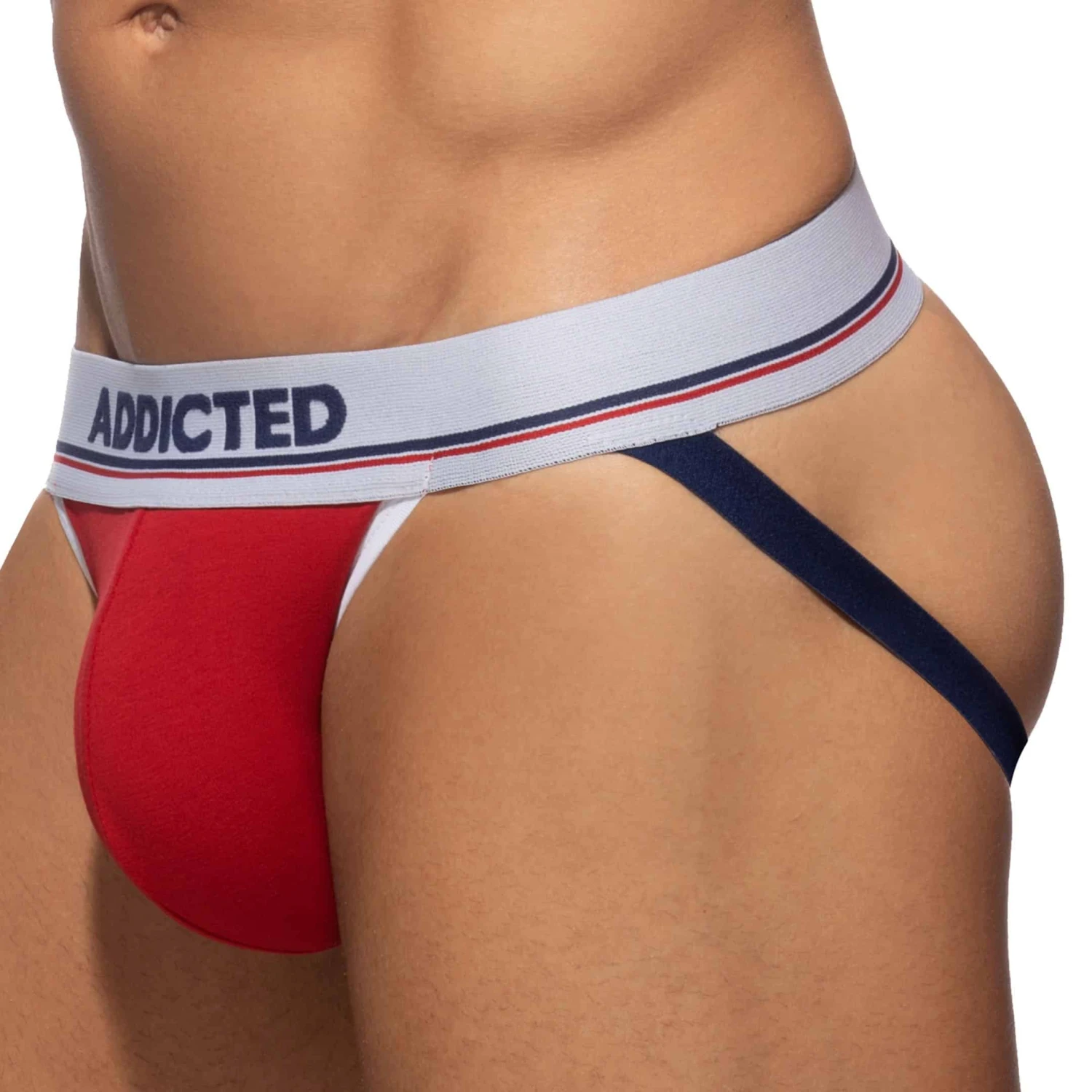 Lot De 3 Jock Straps Tommy Coton Blanc - Bleu Marine - Rouge â Image 8