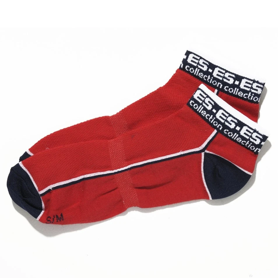 Lot De 3 Paires De Socquettes Sport Marines - Rouges - Blanches â Image 2