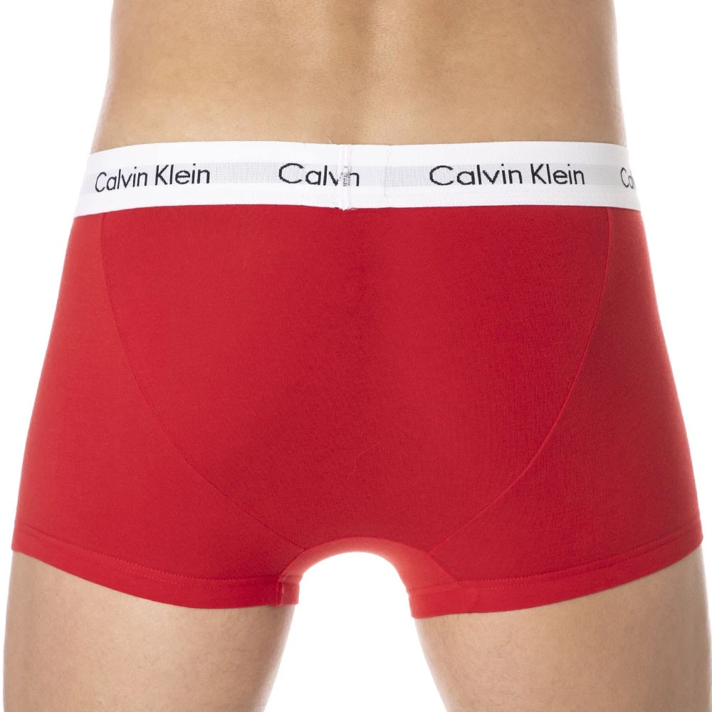 Lot De 3 Boxers Cotton Stretch Bleu - Blanc - Rouge â Image 12