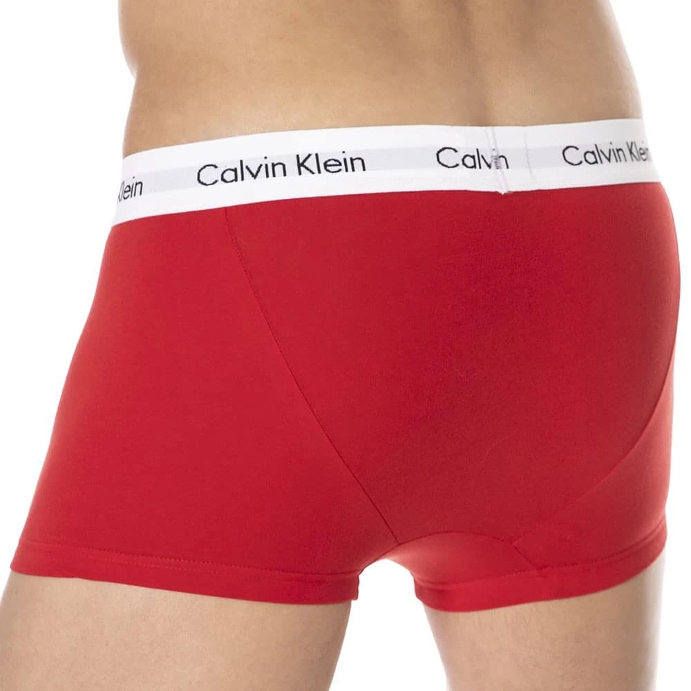 Lot De 3 Boxers Cotton Stretch Bleu - Blanc - Rouge â Image 9