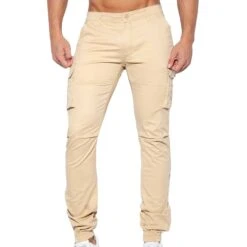 Pantalon Cargo Beige