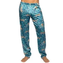 Pantalon Lounge Satin Wild Bleu