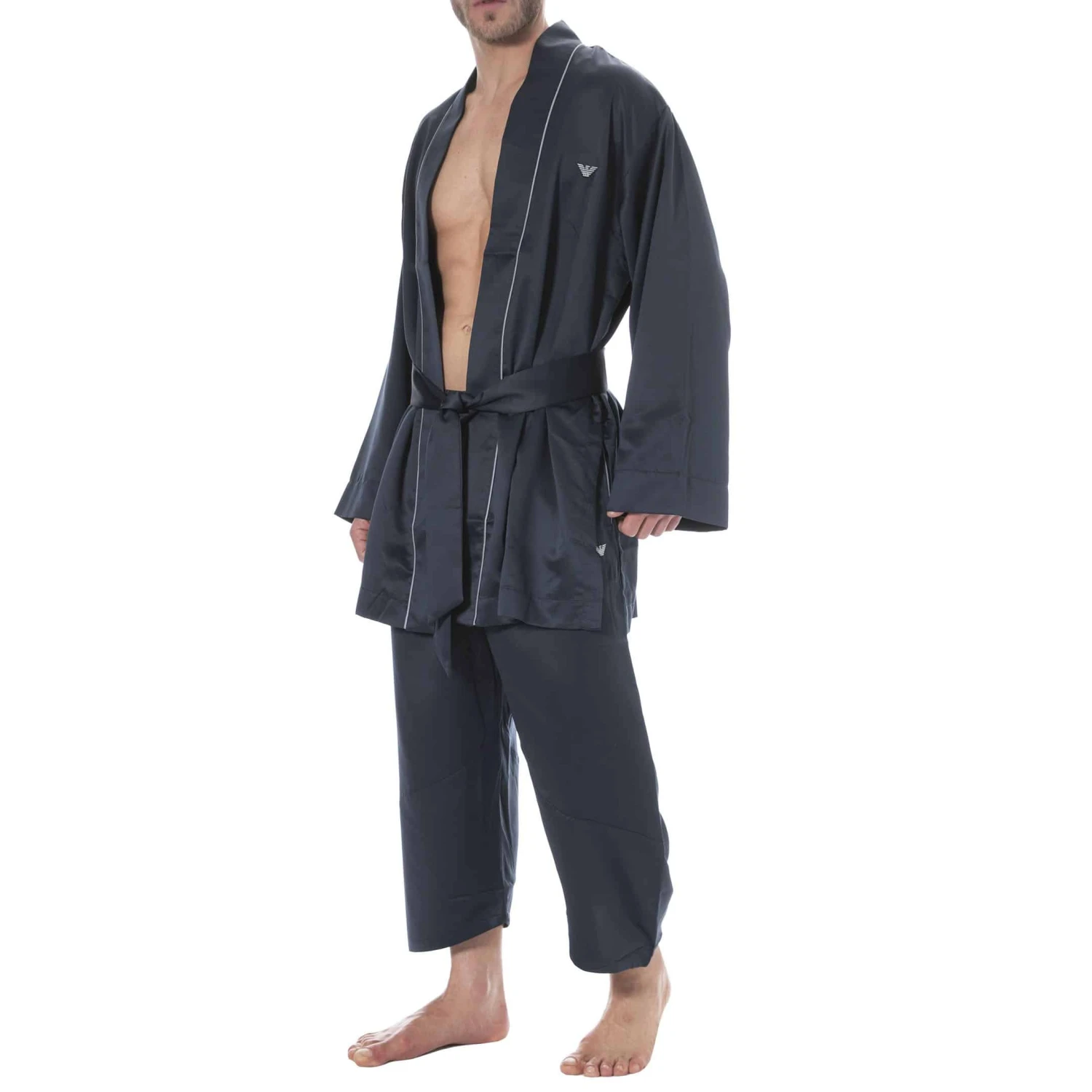 Pantalon Satin Deluxe Bleu Marine â Image 4