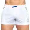 Short Court Fit Flag Blanc