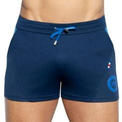 Short Court Fit Flag Bleu Marine