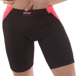 Short Cycliste Jonjon Noir - Rose Fluo