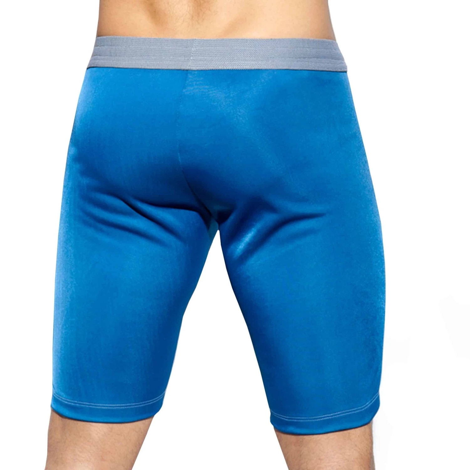 Short Cycliste Sportive Blanc - Bleu â Image 2