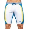 Short Cycliste Sportive Blanc - Bleu