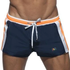 Short De Bain Basic Stripes Marine