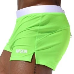 Short De Bain Bautista Vert Fluo