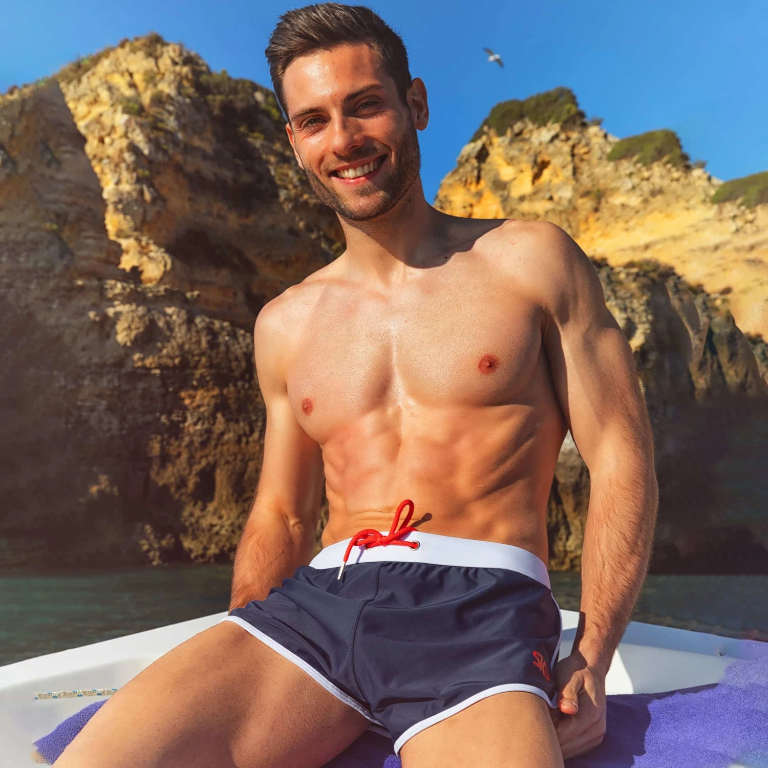 Short De Bain Bleu Marine â Image 4