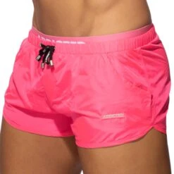 Short De Bain Double Waistband Rose