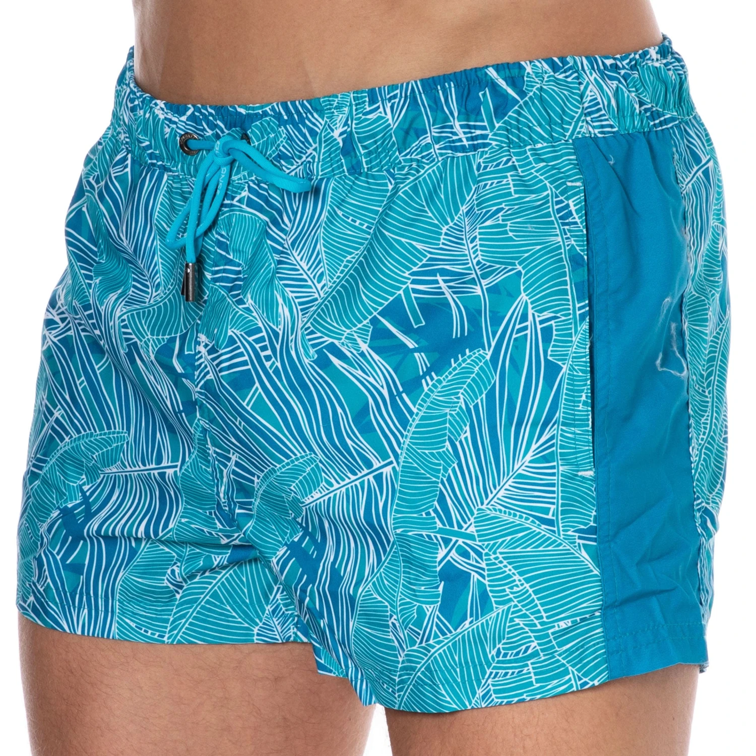 Short De Bain Eucalyptus Bleu