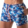 Short De Bain Iconic Camouflage Bleu