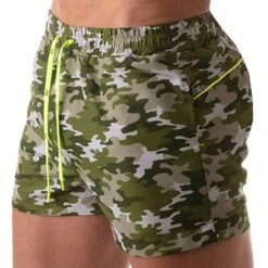 Short De Bain Iconic Camouflage Kaki