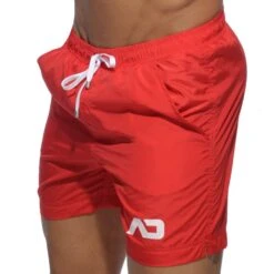 Short De Bain Long Basic Rouge