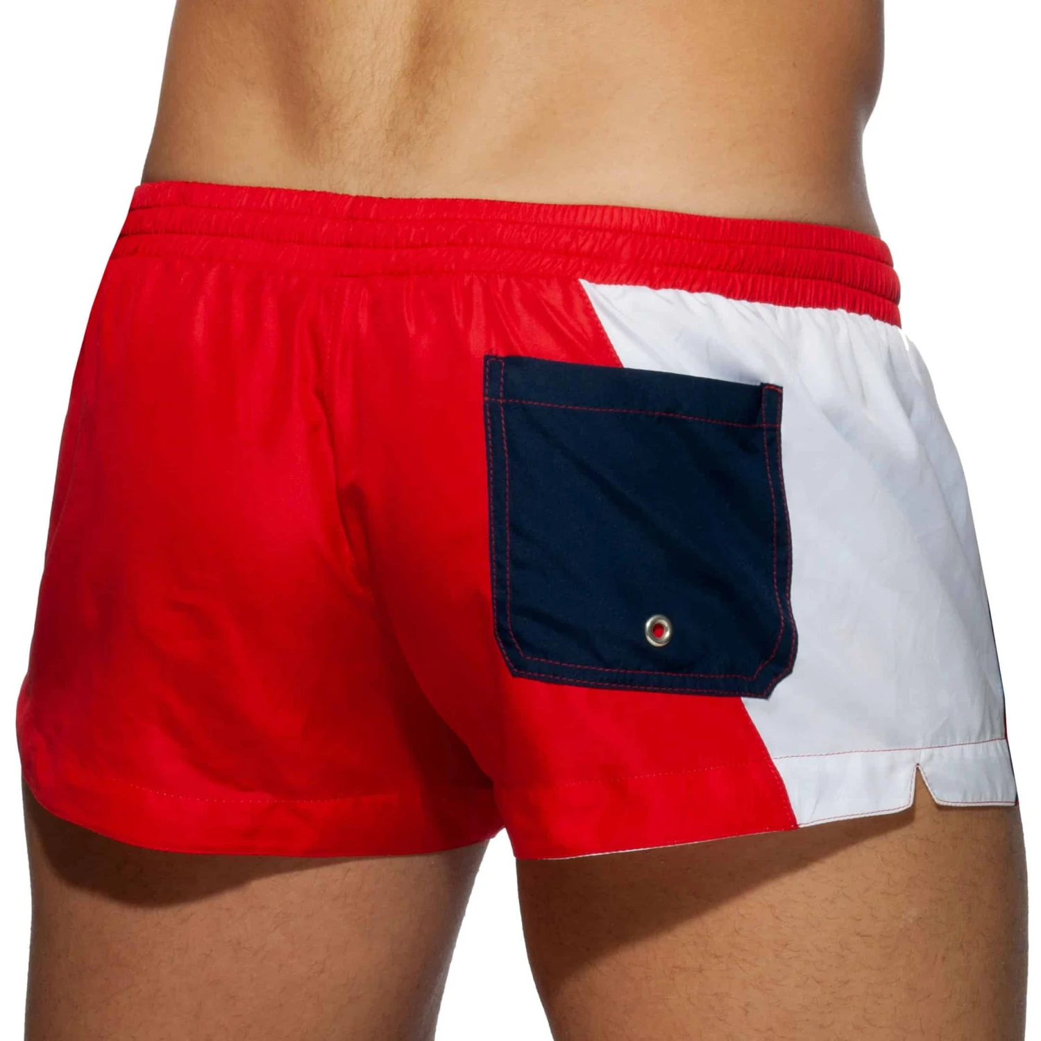 Short De Bain Racing Side Rouge