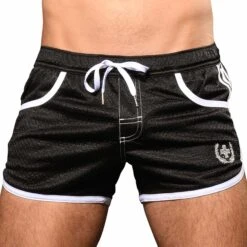 Short De Bain Sports Mesh Noir