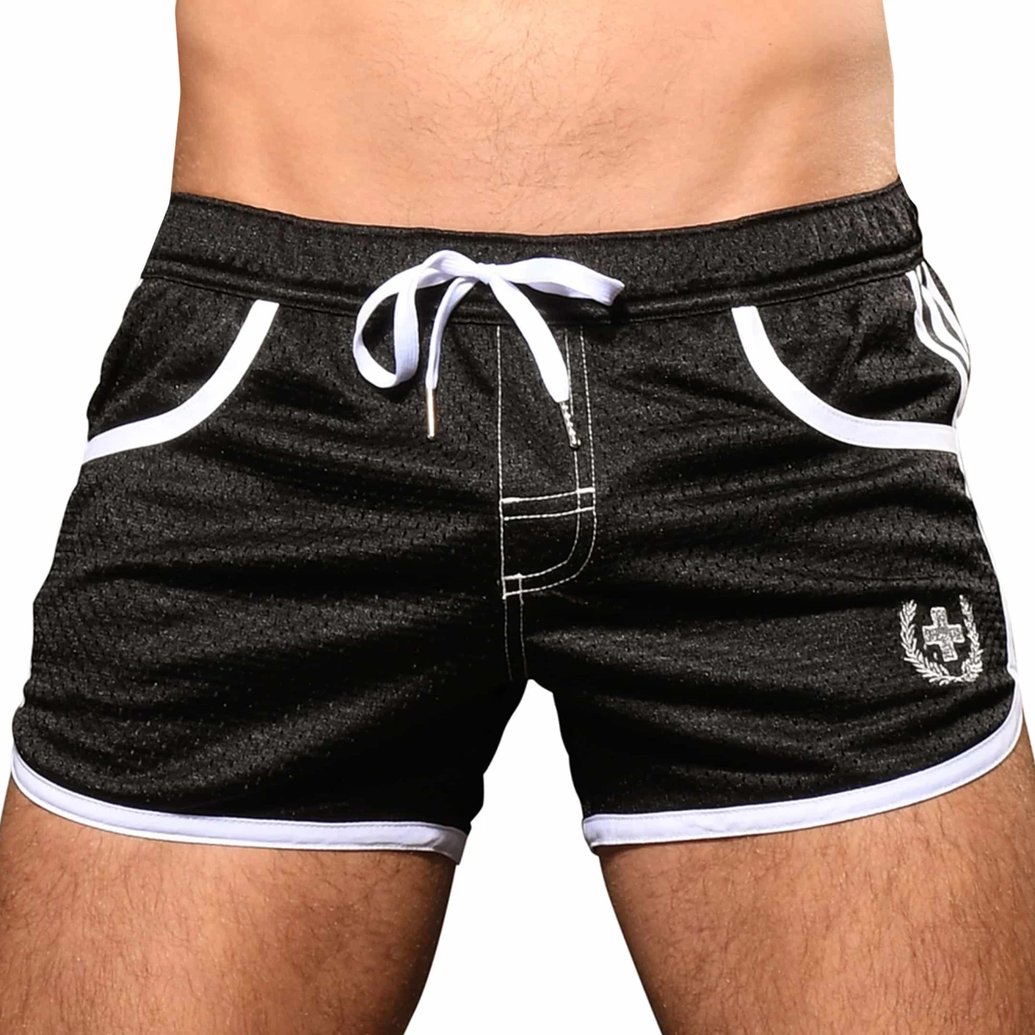 Short De Bain Sports Mesh Noir