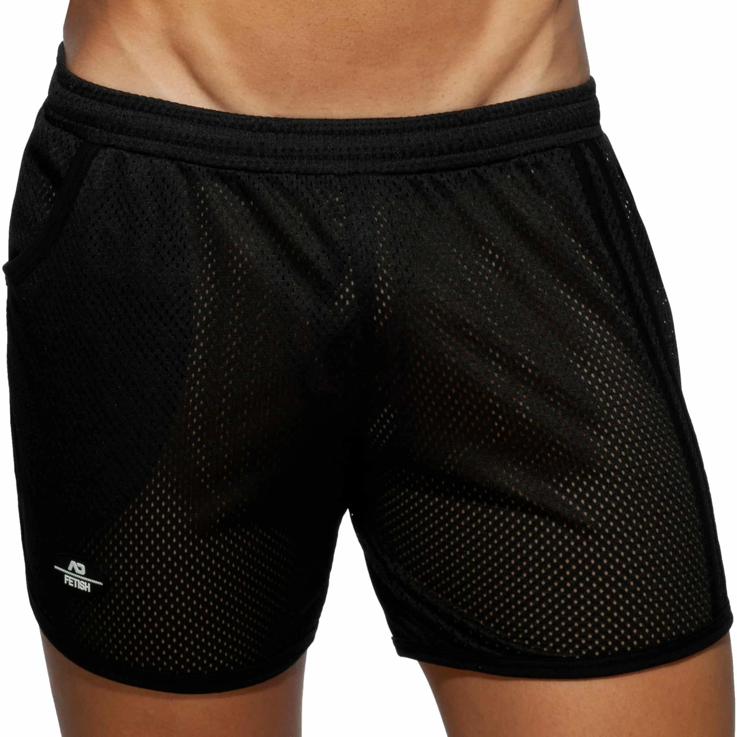 Short Long Rocky Pocket Mesh Noir