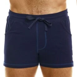 Short Piqué Bleu Marine