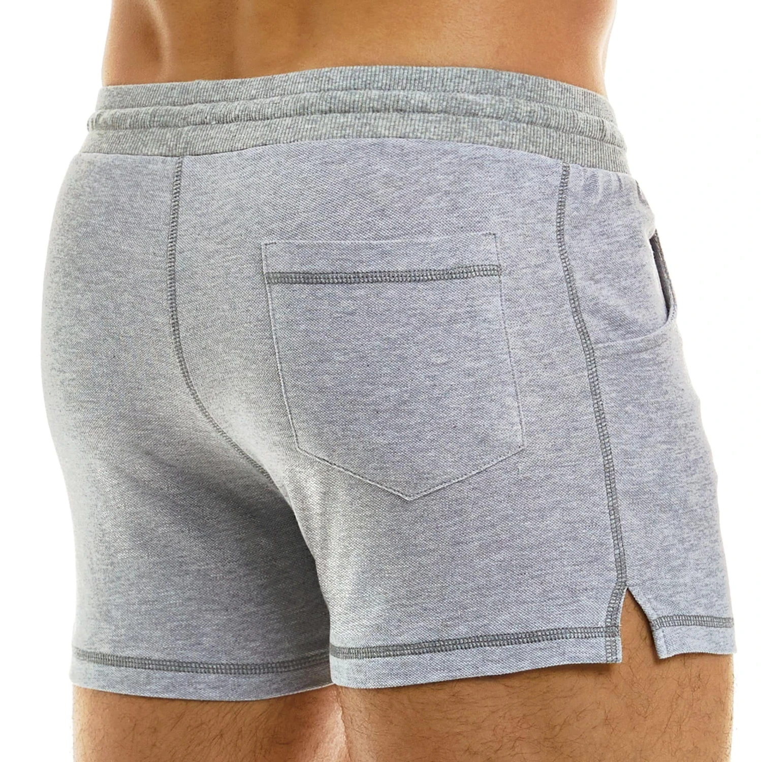 Short Piqué Gris Chiné – Image 2