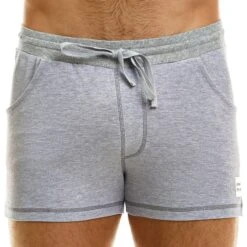 Short Piqué Gris Chiné