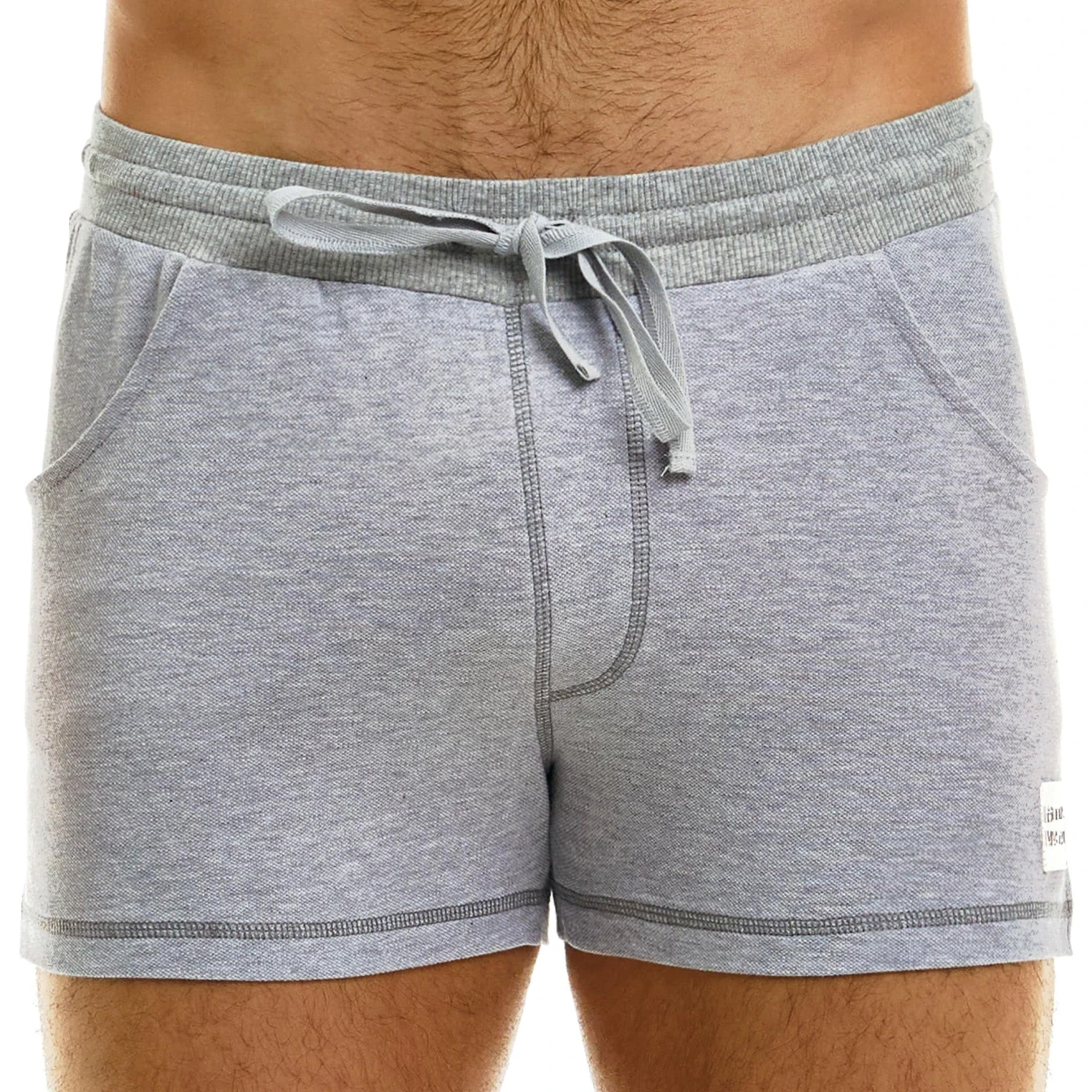 Short Piqué Gris Chiné