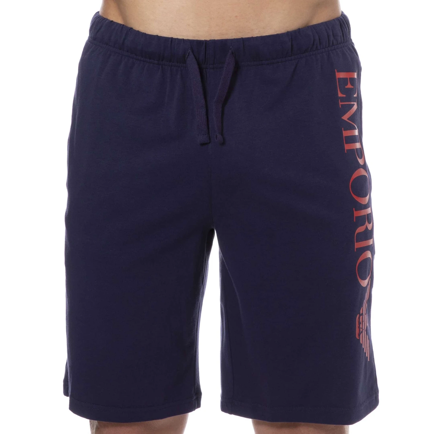 Short Shiny Big Logo Bleu Marine