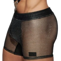 Short Sport C-Through Mesh Noir
